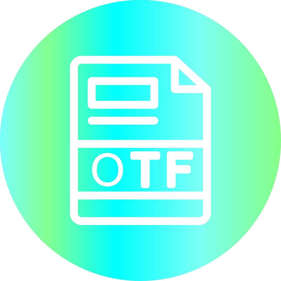 otf kreativ Symbol Design vektor