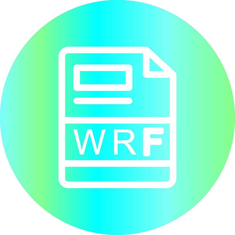 wrf kreativ ikon design vektor