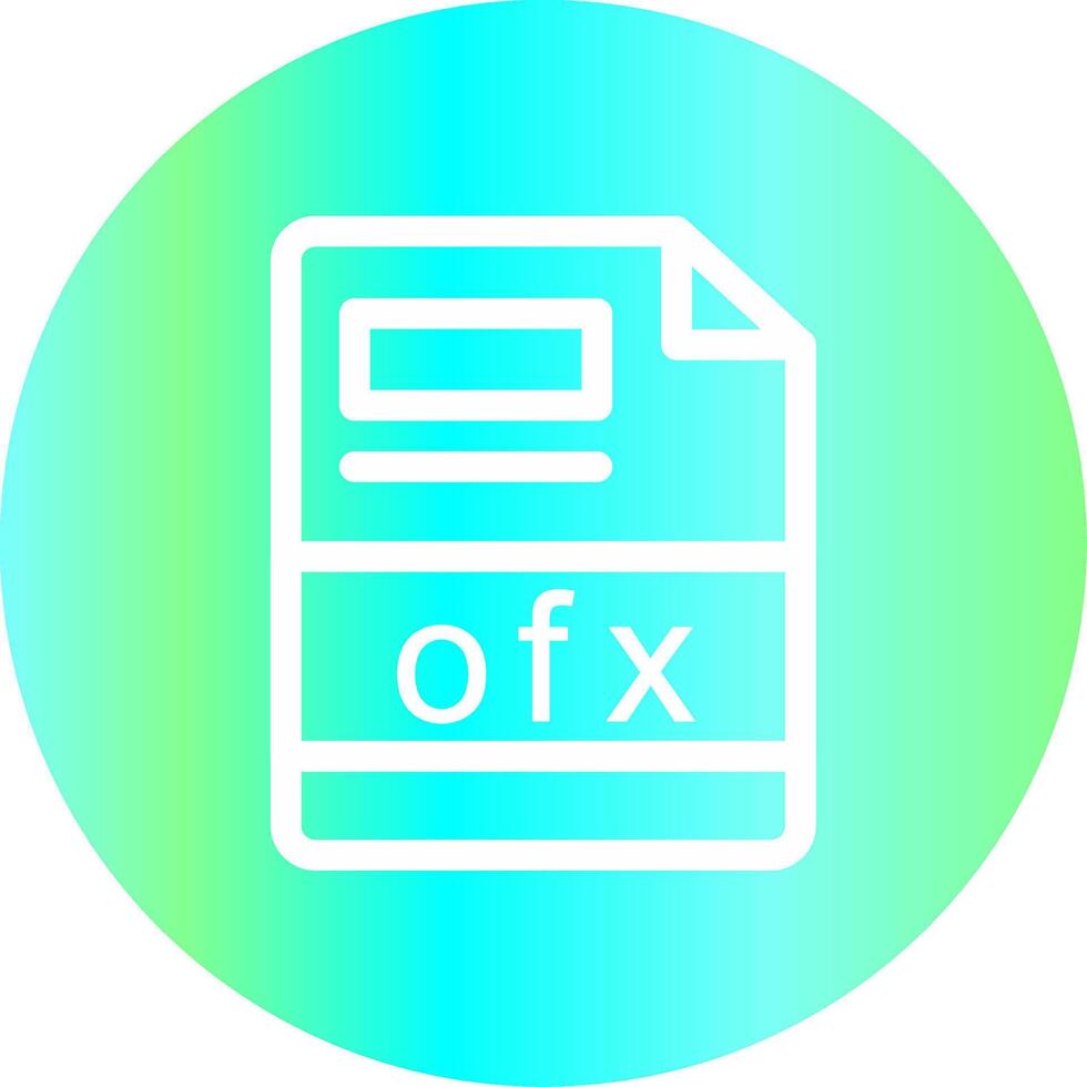 ofx kreativ ikon design vektor