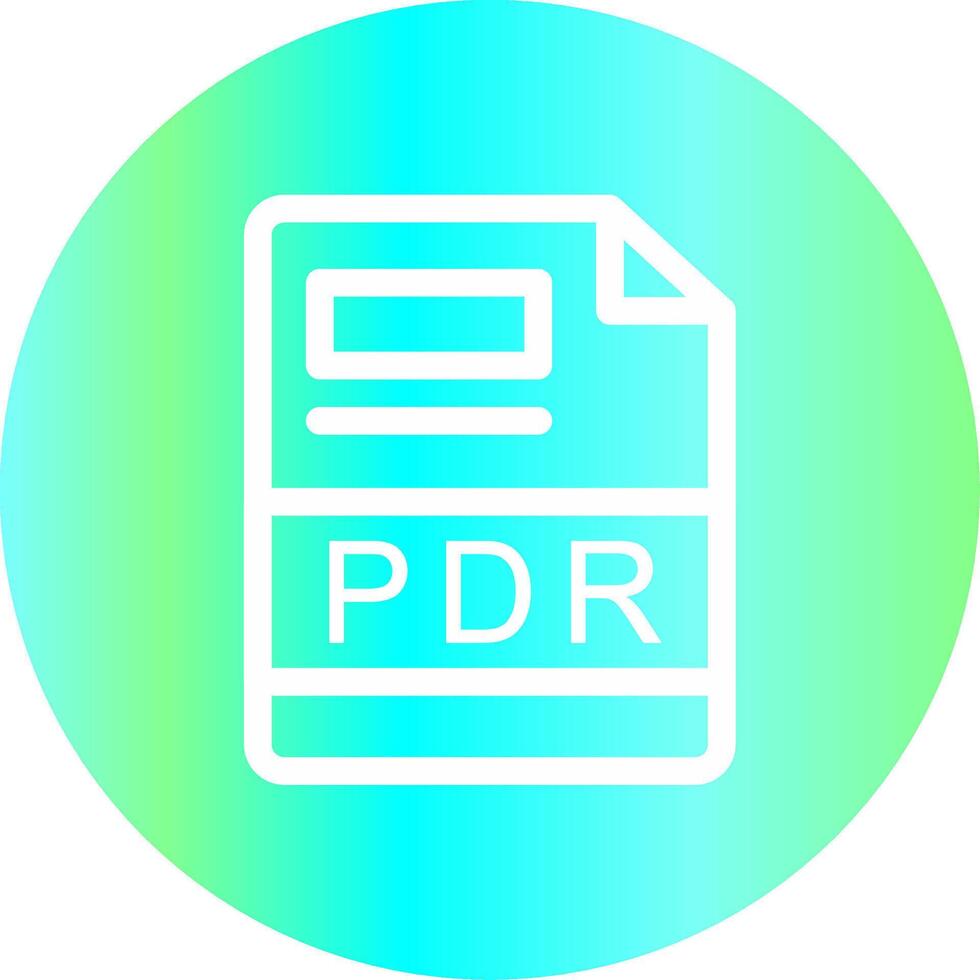 pdr kreativ ikon design vektor