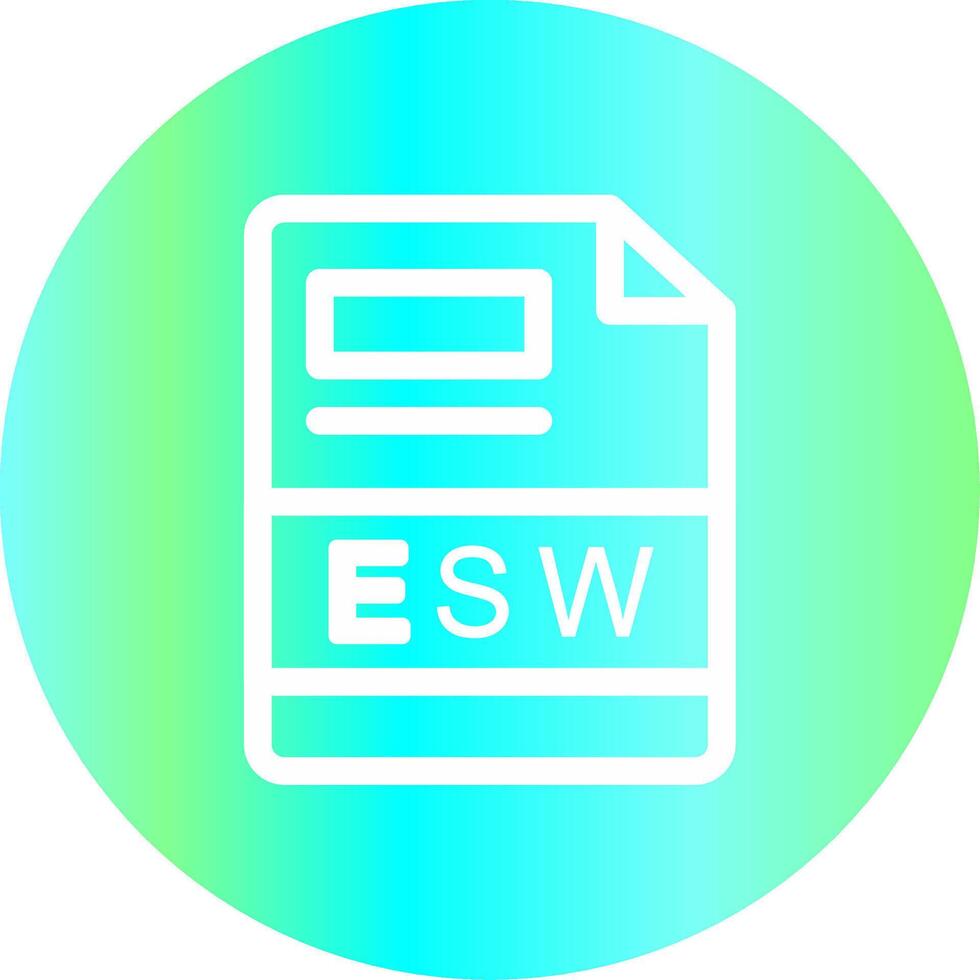 esw kreativ ikon design vektor