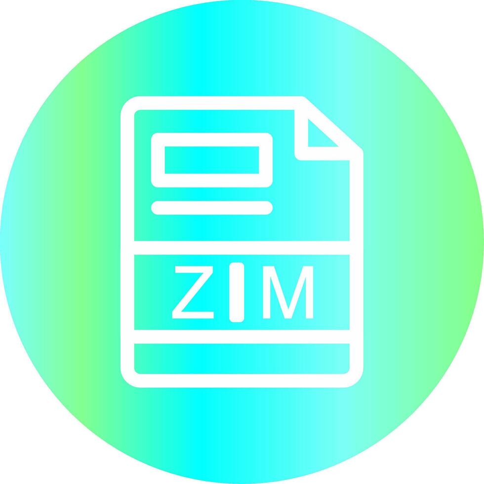 zim kreativ ikon design vektor