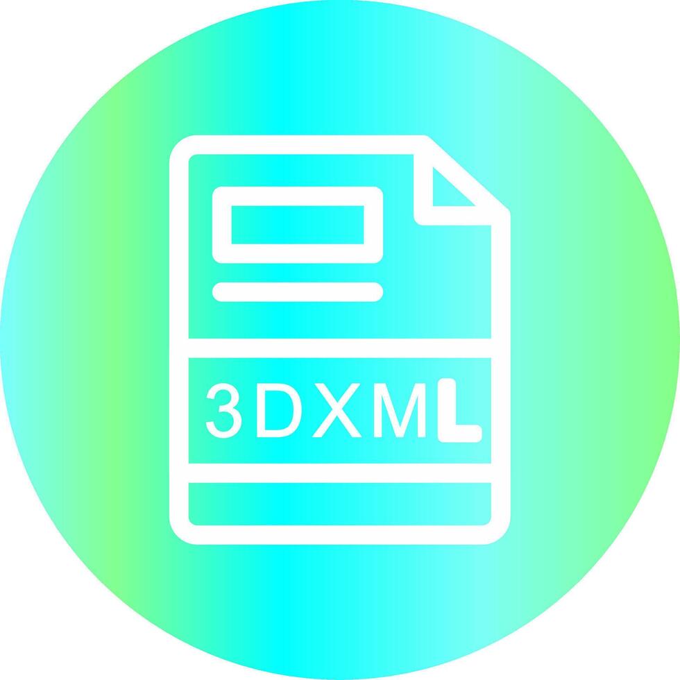 3dxml kreativ ikon design vektor