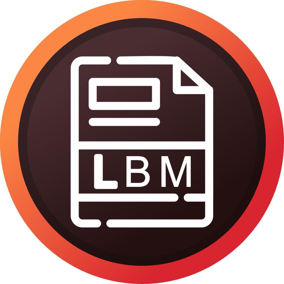 lbm kreativ ikon design vektor