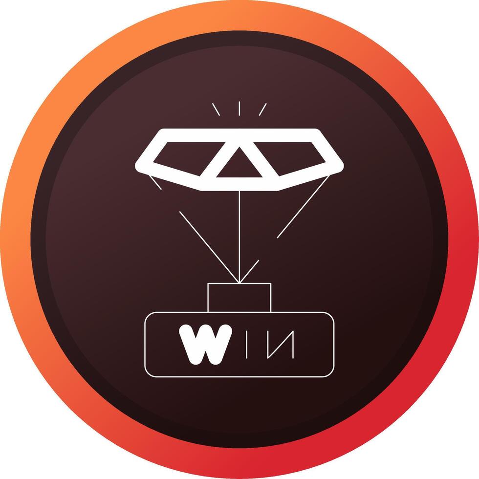 Gewinner kreatives Icon-Design vektor