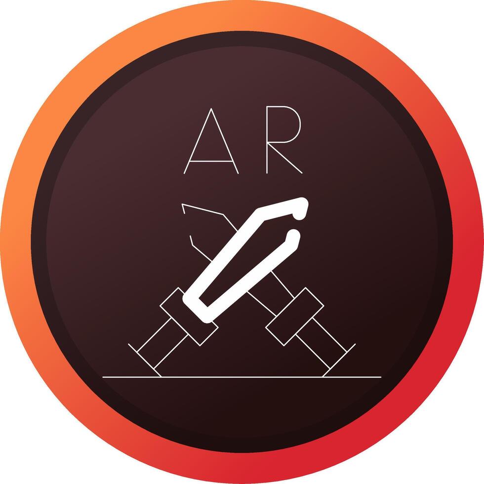 ar Kampf kreativ Symbol Design vektor