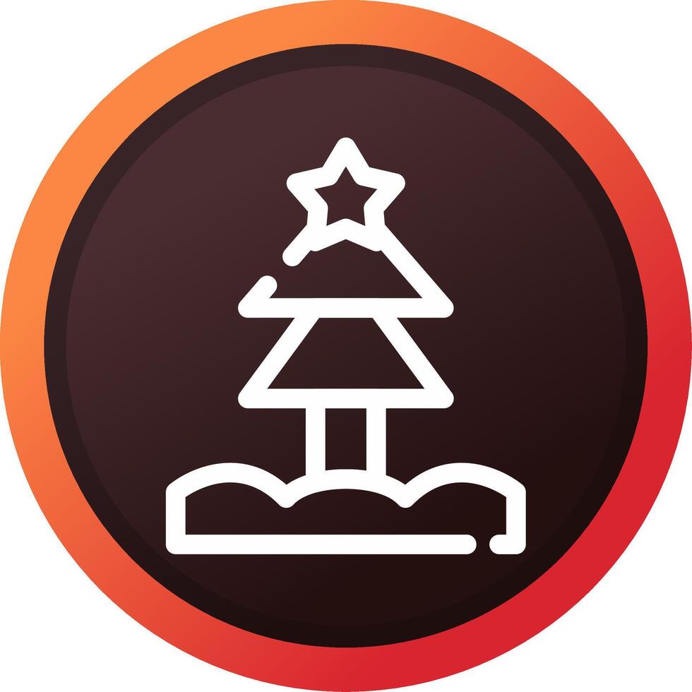 Weihnachtsbaum kreatives Icon-Design vektor