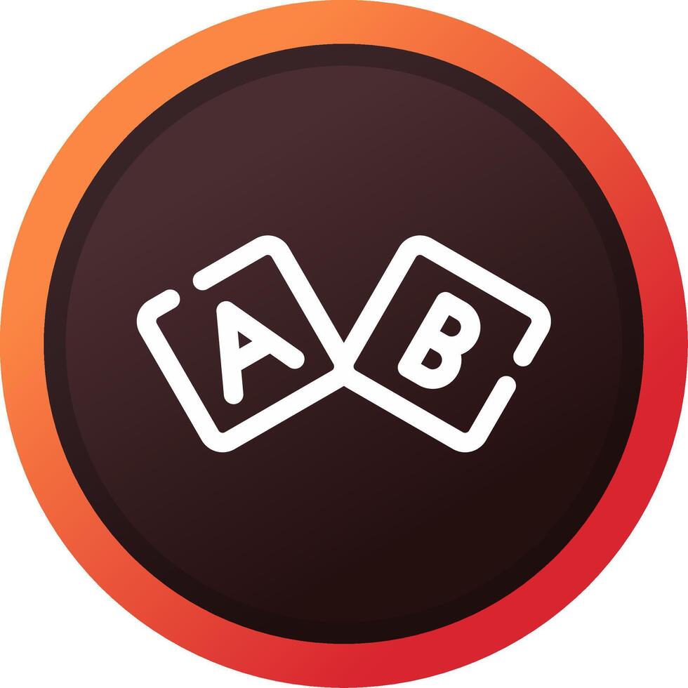 ABC-Block kreatives Icon-Design vektor