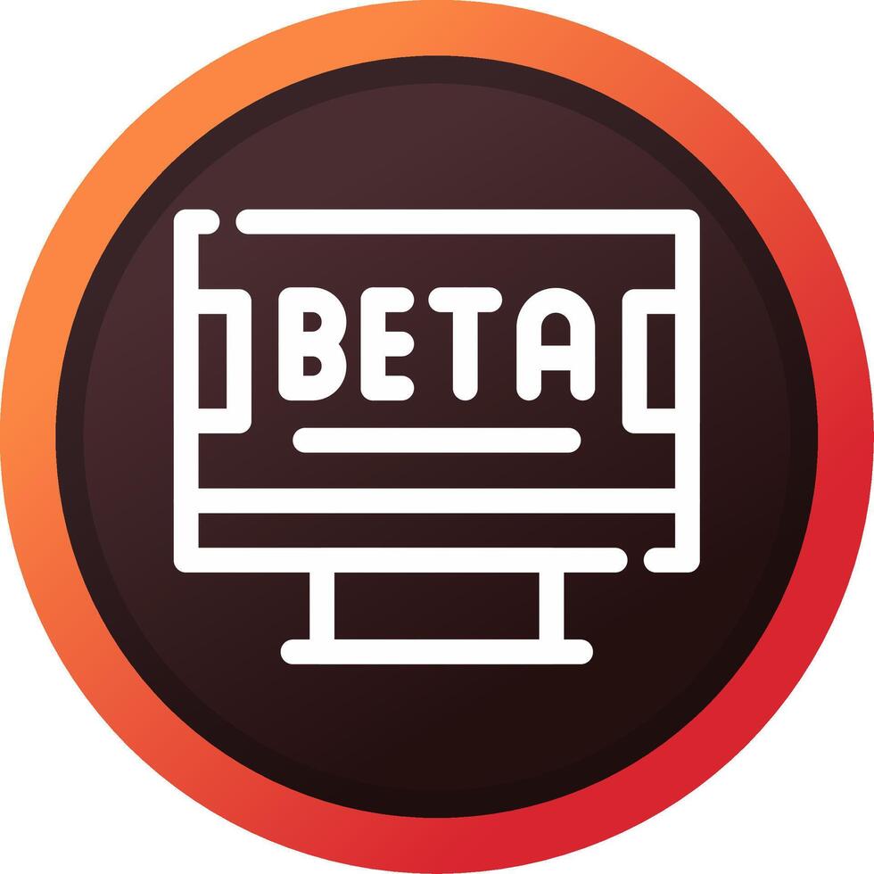 Beta kreativ Symbol Design vektor