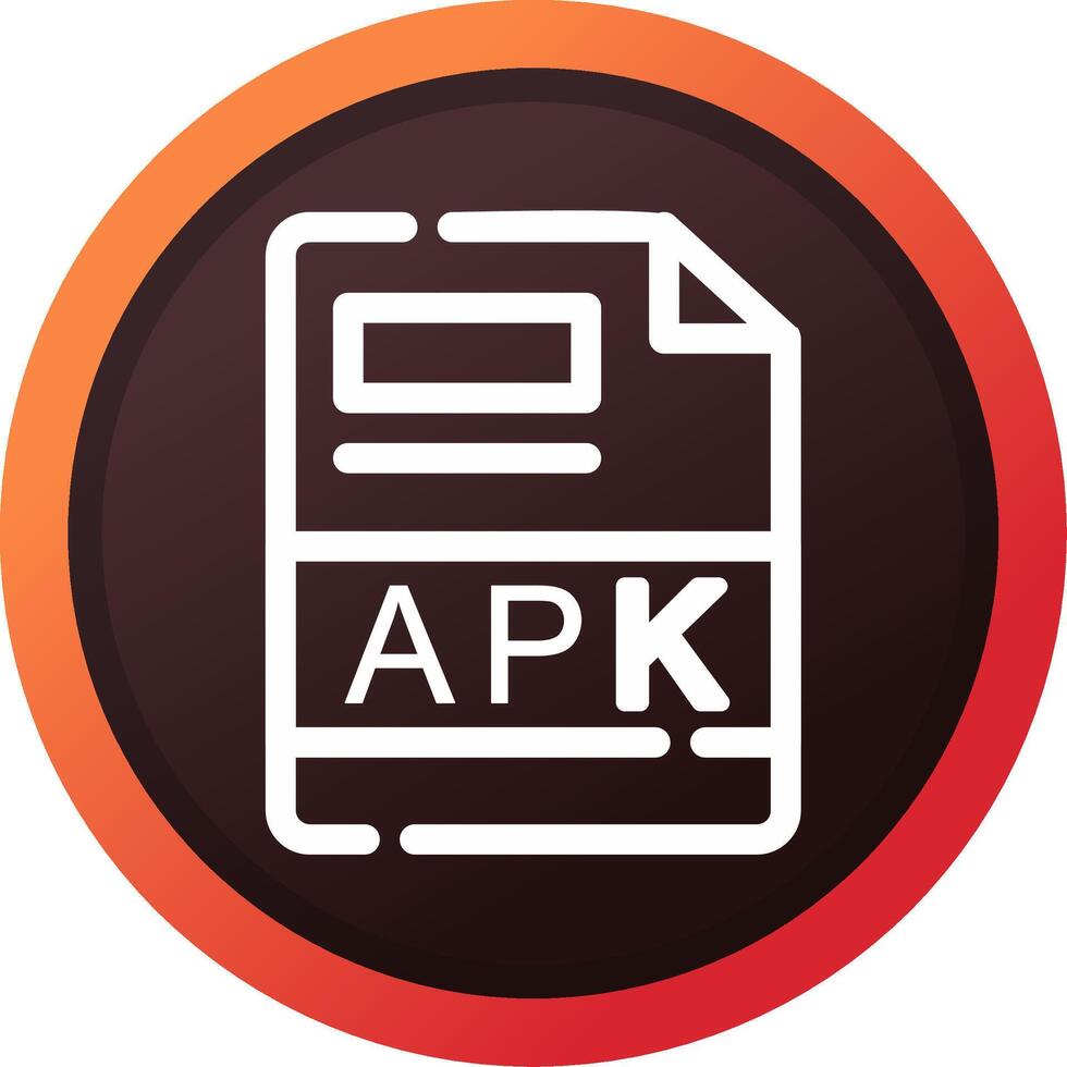 apk kreativ ikon design vektor