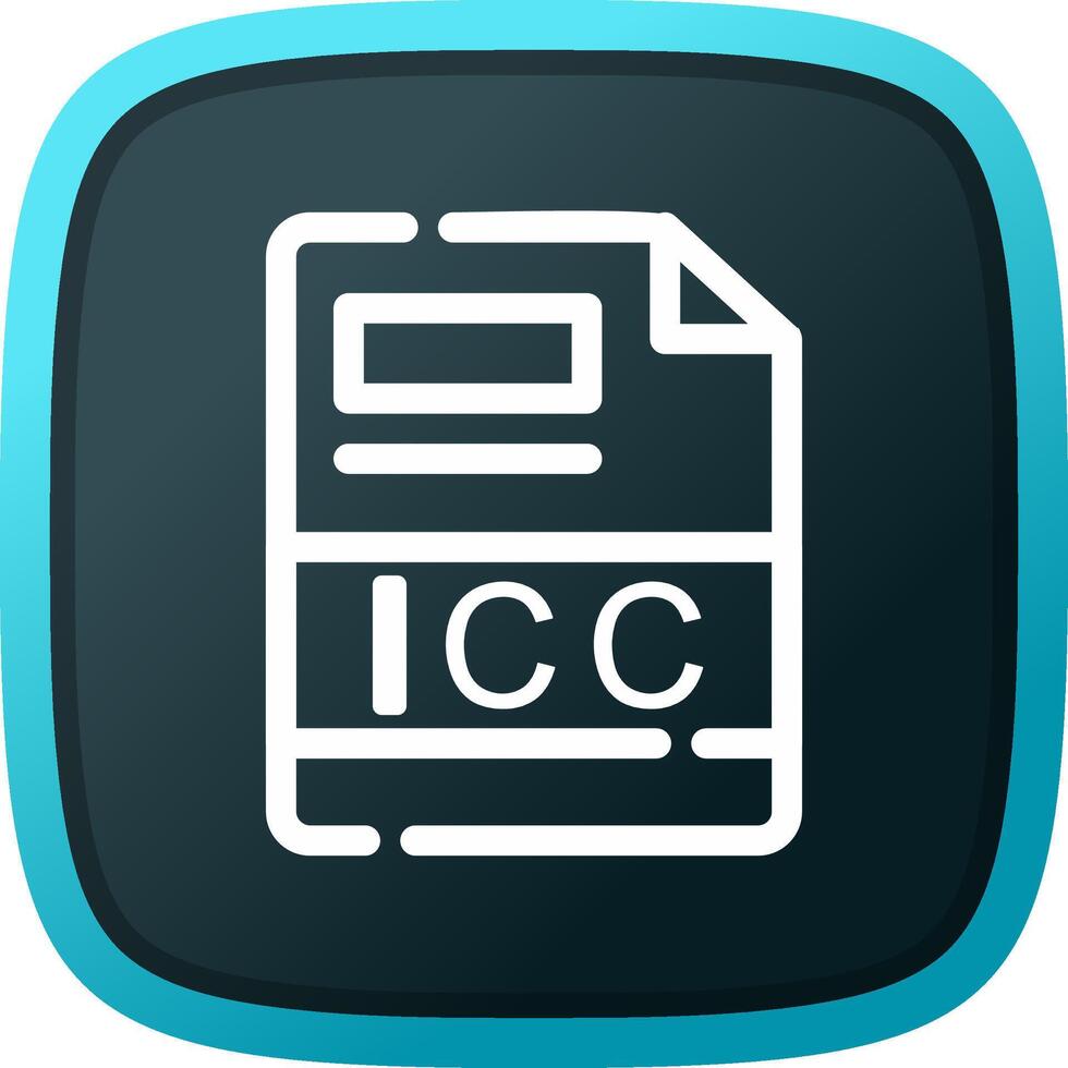icc kreativ ikon design vektor