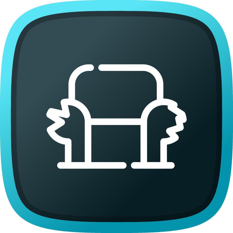 Sofa kreatives Icon-Design vektor