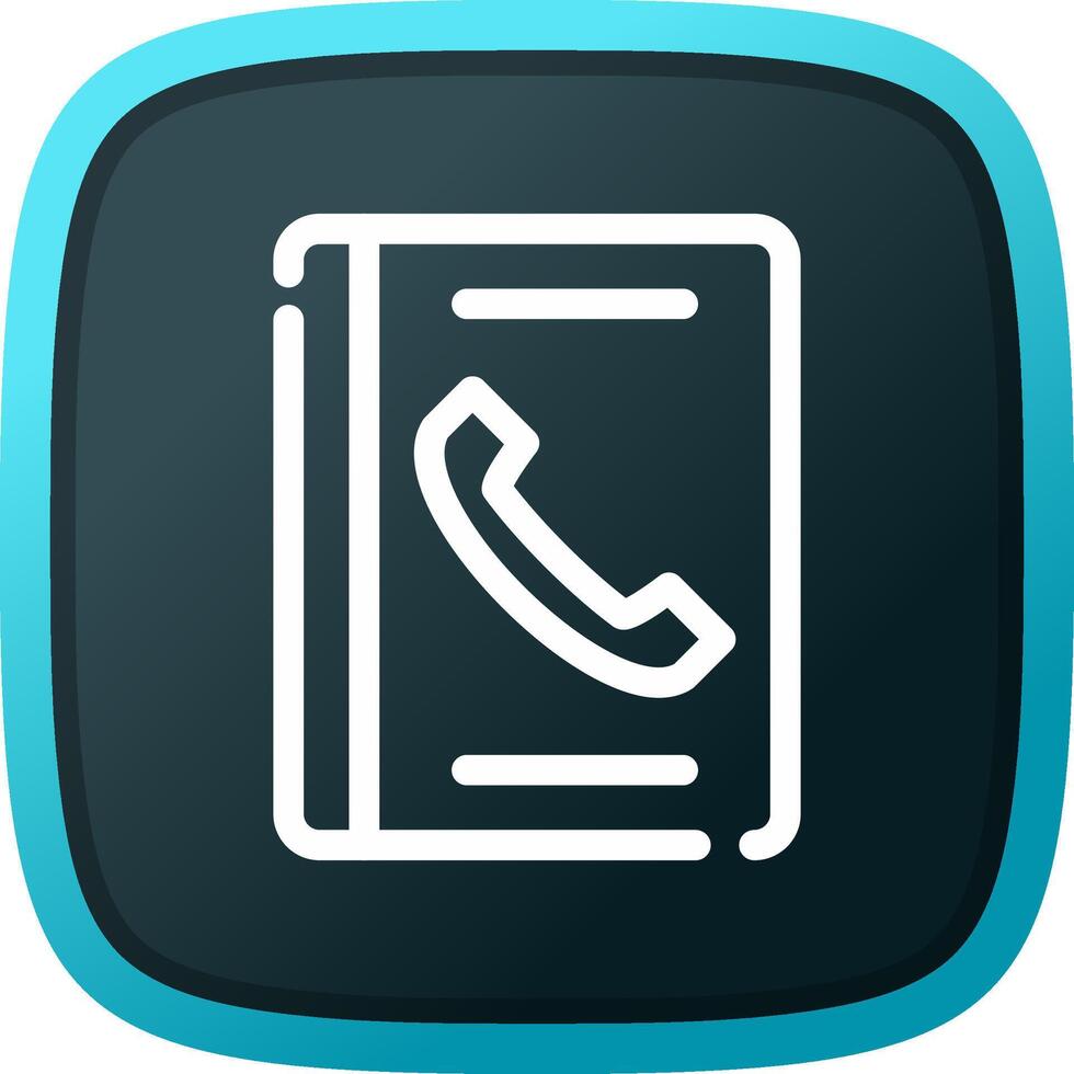 Telefonbuch kreatives Icon-Design vektor