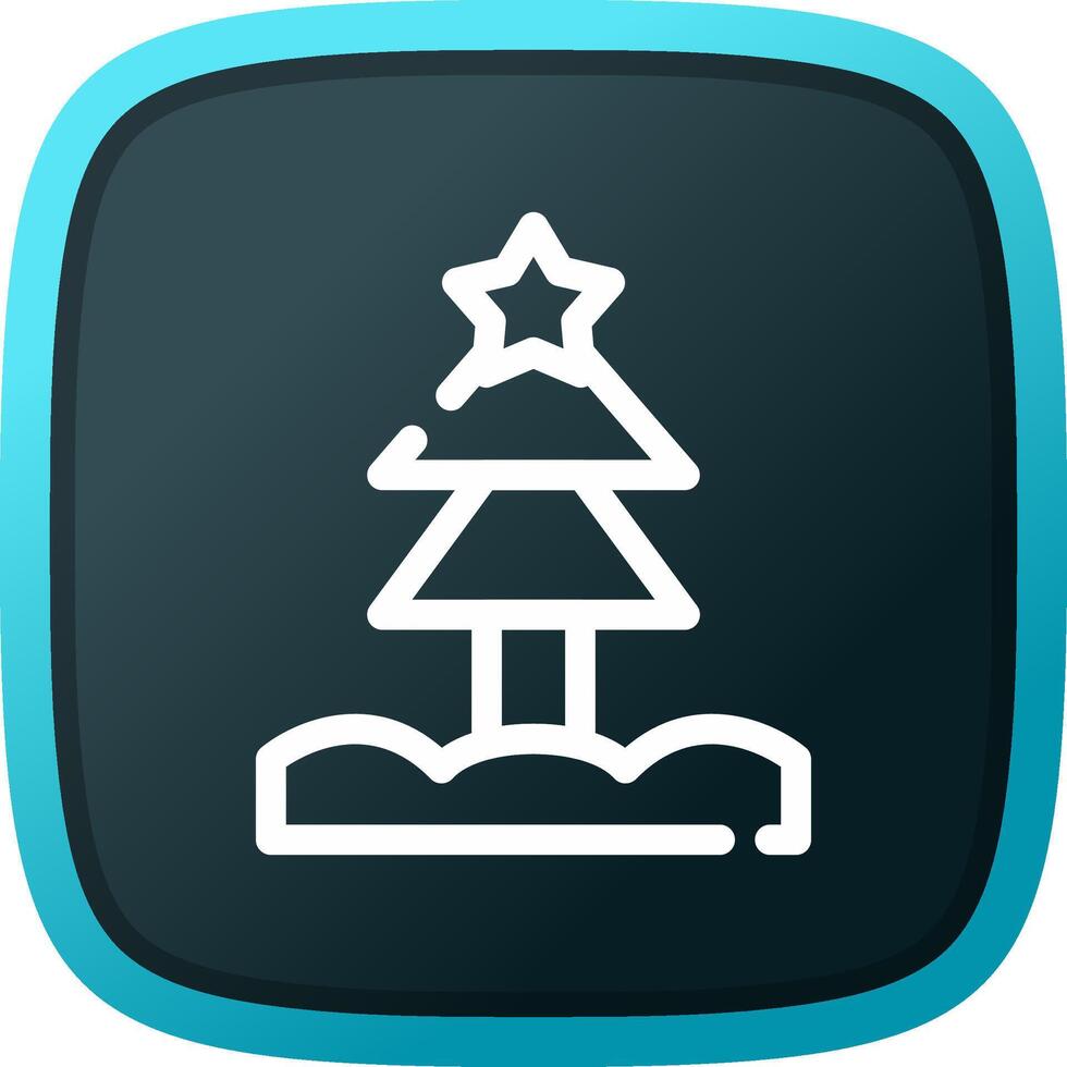 Weihnachtsbaum kreatives Icon-Design vektor