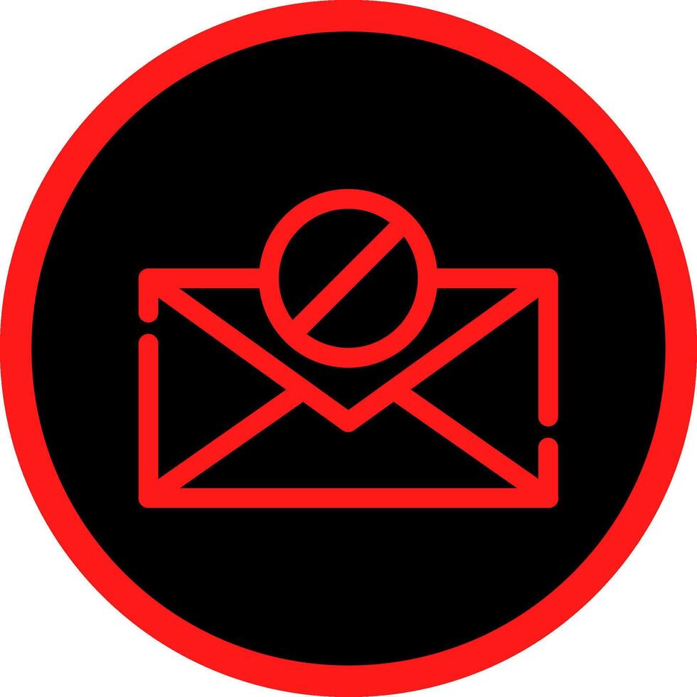 E-Mail-Block kreatives Icon-Design vektor