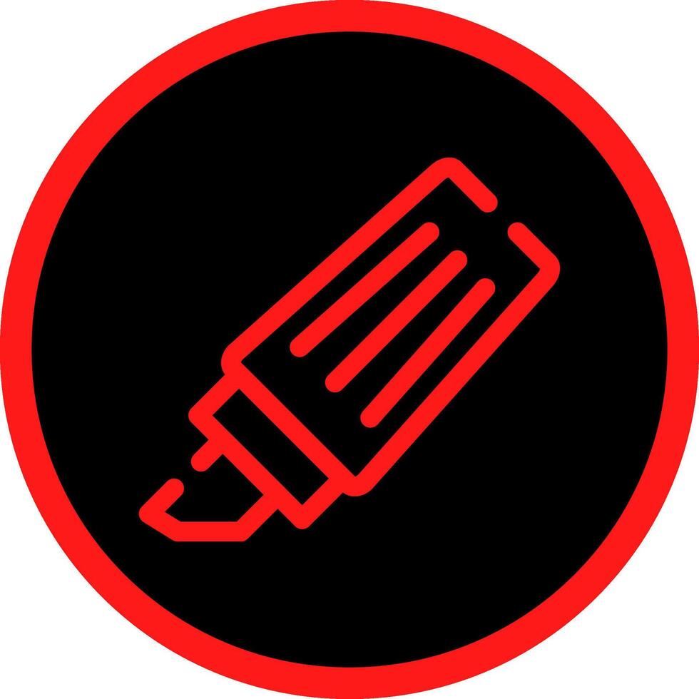 Textmarker kreatives Icon-Design vektor