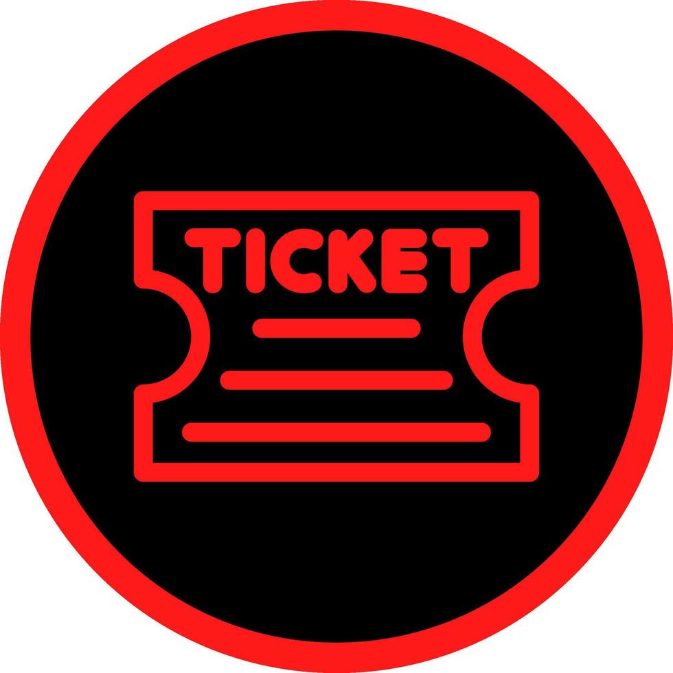 Ticket kreatives Icon-Design vektor