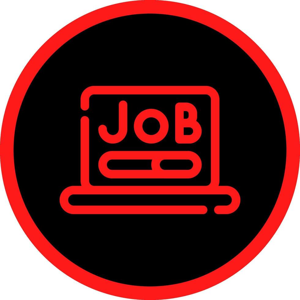 kreatives Icon-Design für die Jobsuche vektor