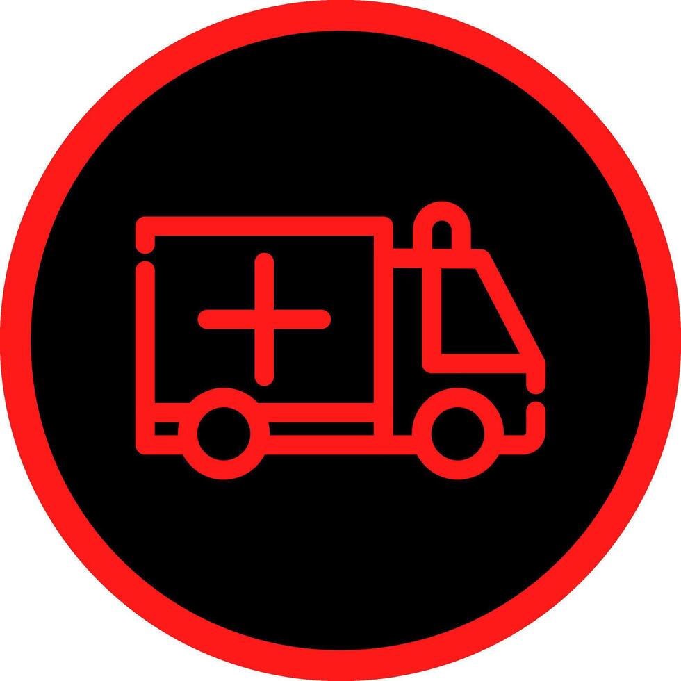 Krankenwagen kreatives Icon-Design vektor