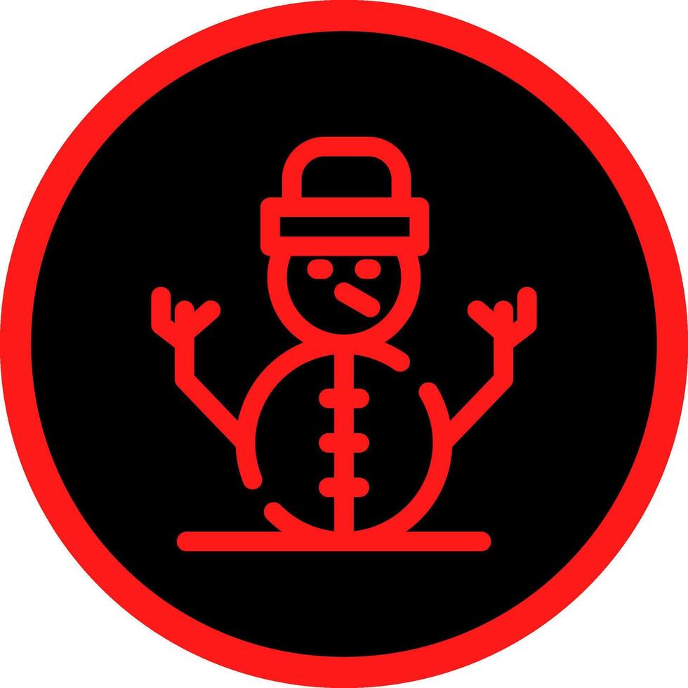 Schneemann kreatives Icon-Design vektor