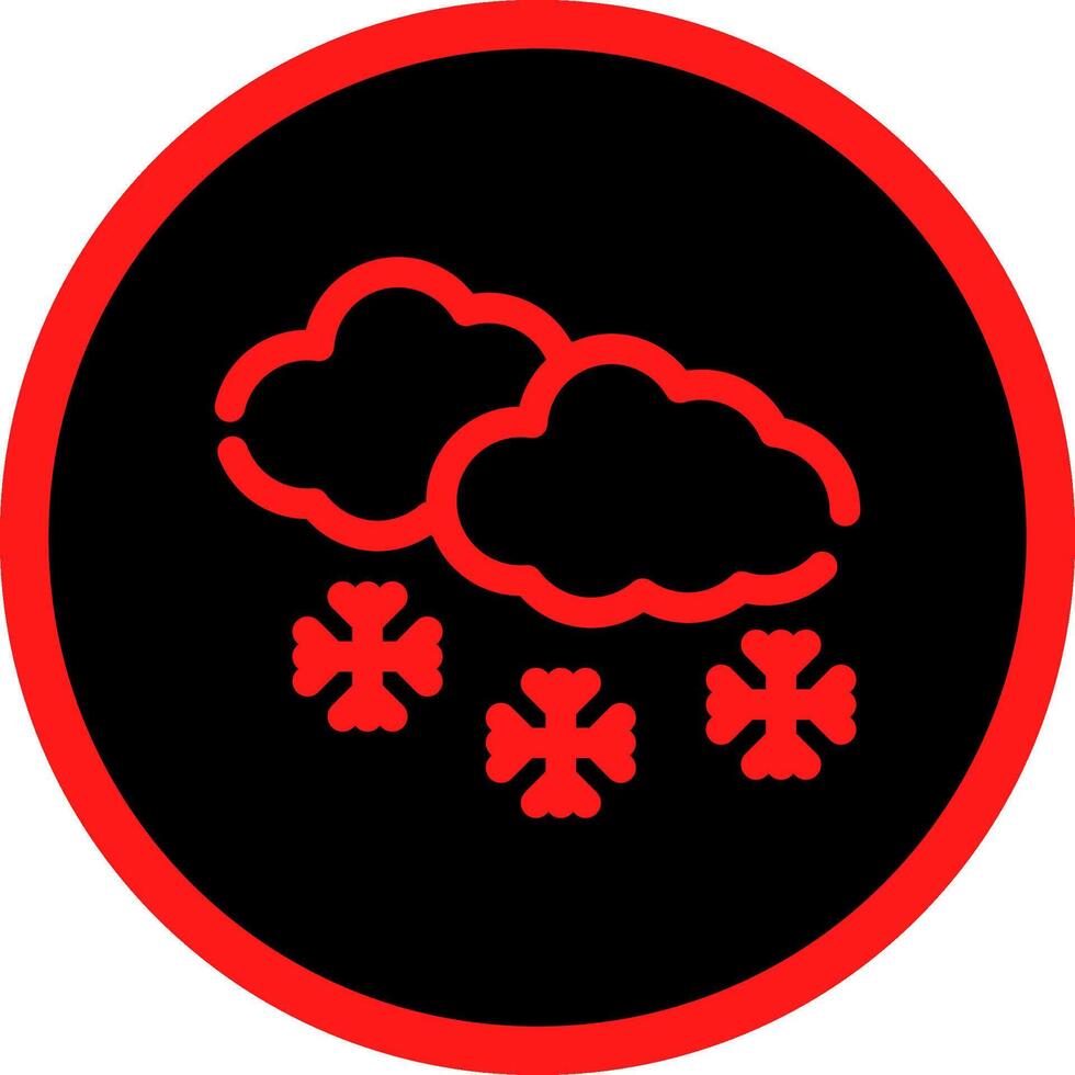 Schnee kreatives Icon-Design vektor