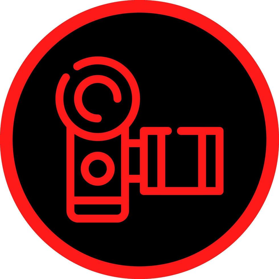 Videokamera kreatives Icon-Design vektor