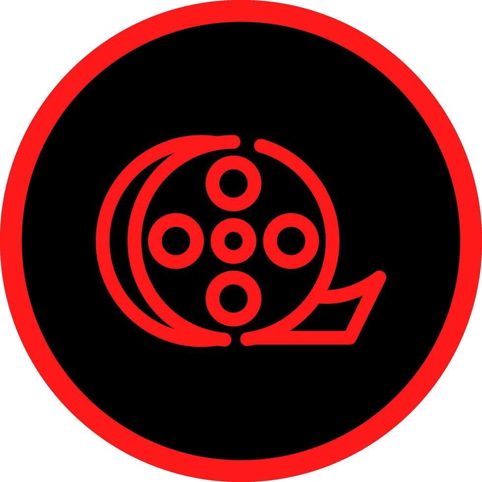 Filmrolle kreatives Icon-Design vektor