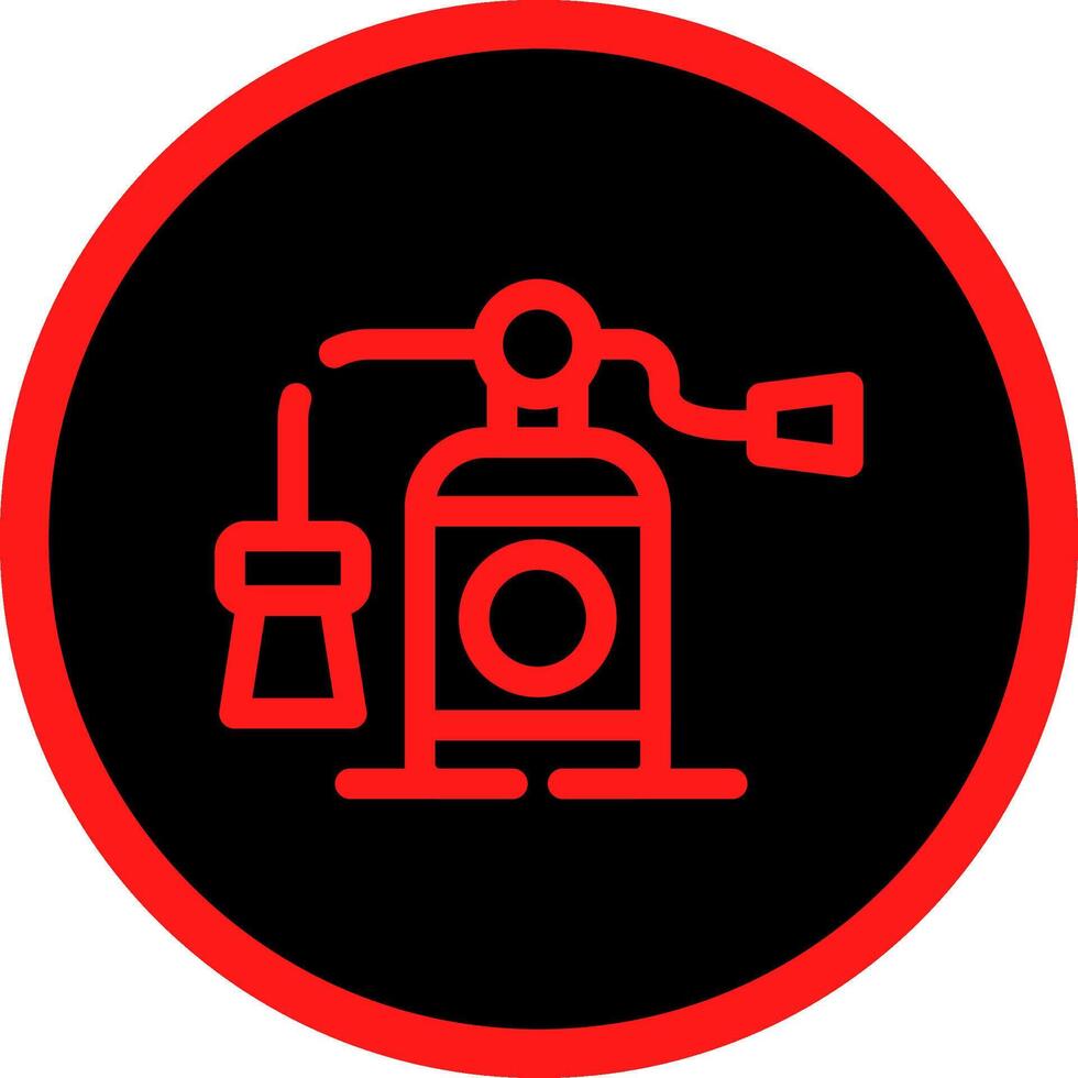 Feuerlöscher kreatives Icon-Design vektor