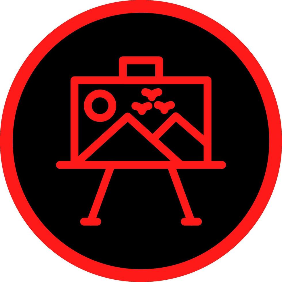 kreatives Icon-Design auf Leinwand malen vektor