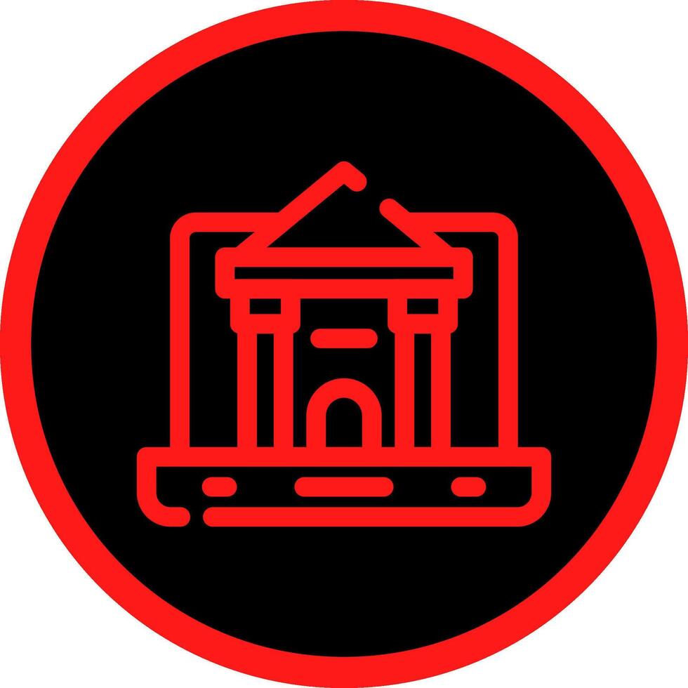 kreatives Icon-Design der Online-Universität vektor