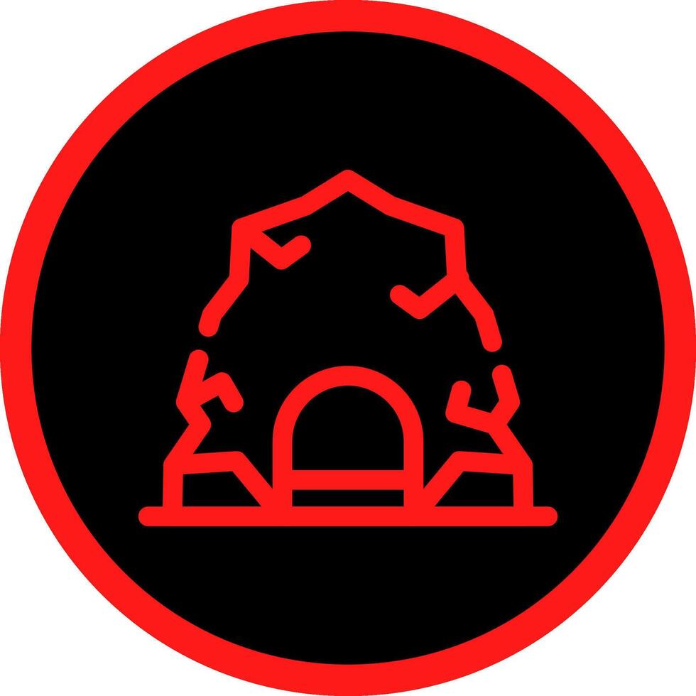 Tunnel kreatives Icon-Design vektor