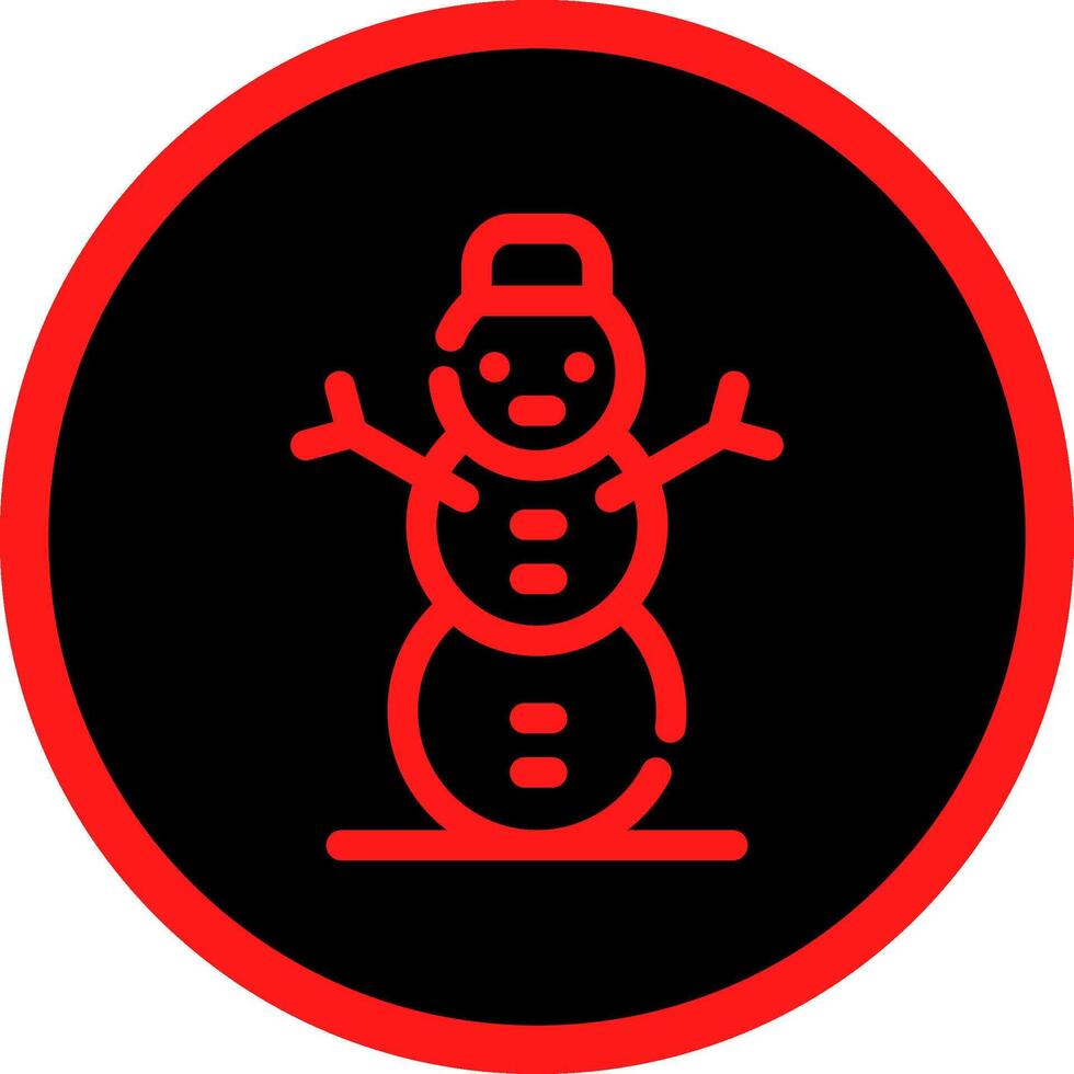 Schneemann kreatives Icon-Design vektor