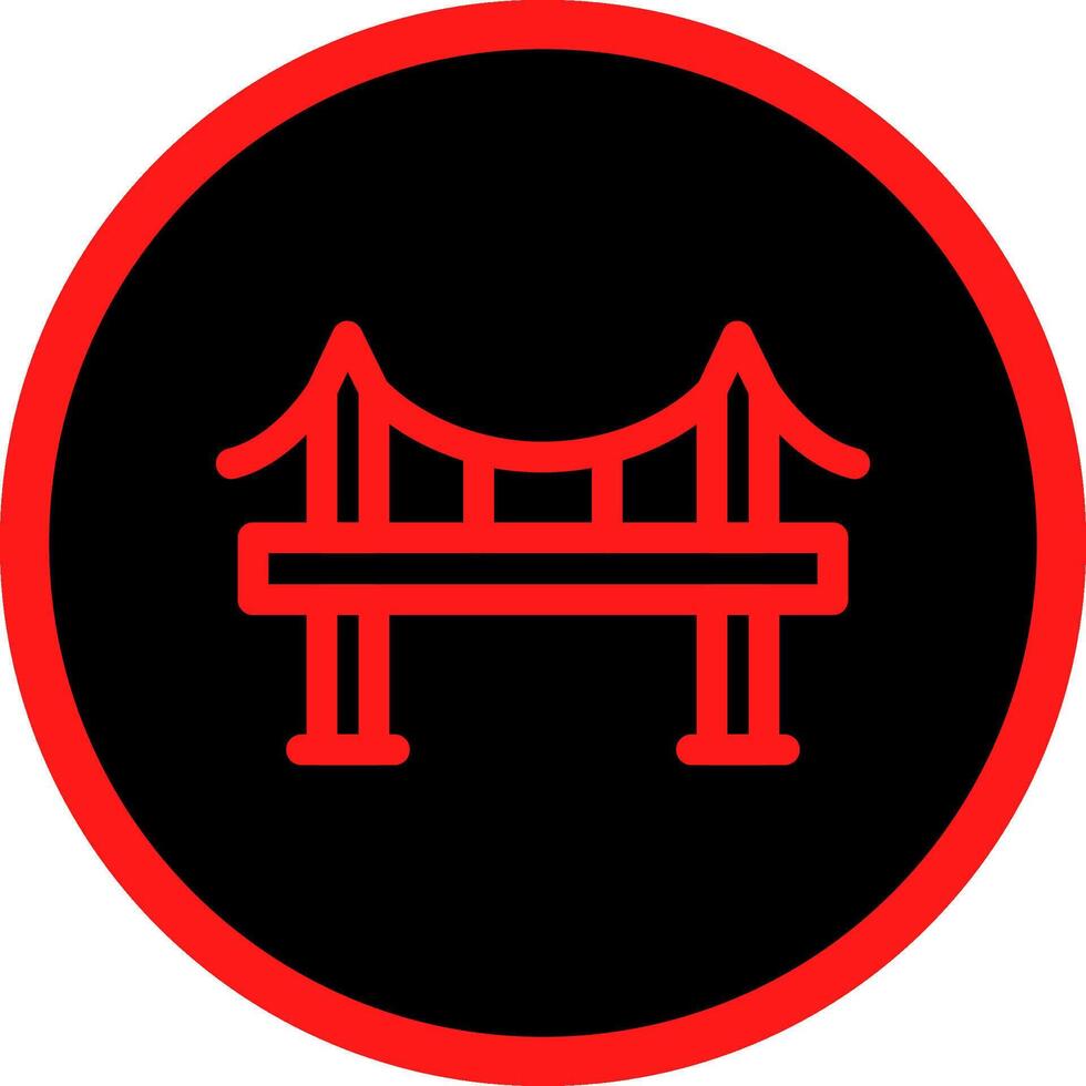 Brücke kreatives Icon-Design vektor