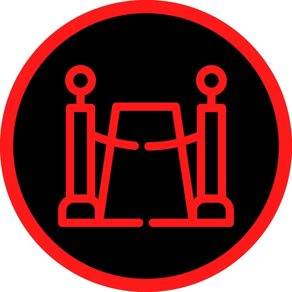 kreatives Icon-Design für den roten Teppich vektor