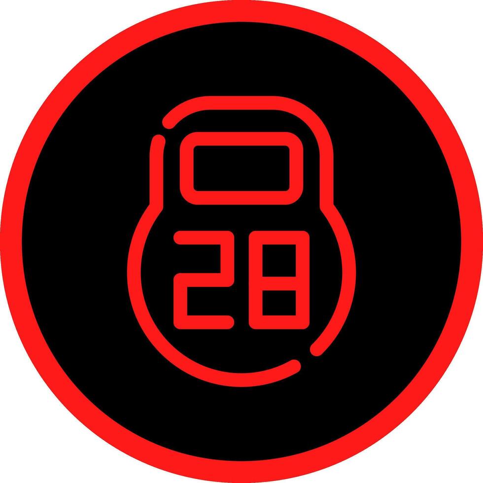 Kettlebell kreatives Icon-Design vektor