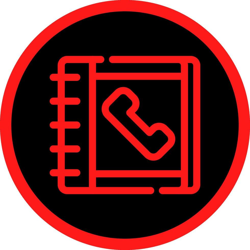 Telefonbuch kreatives Icon-Design vektor