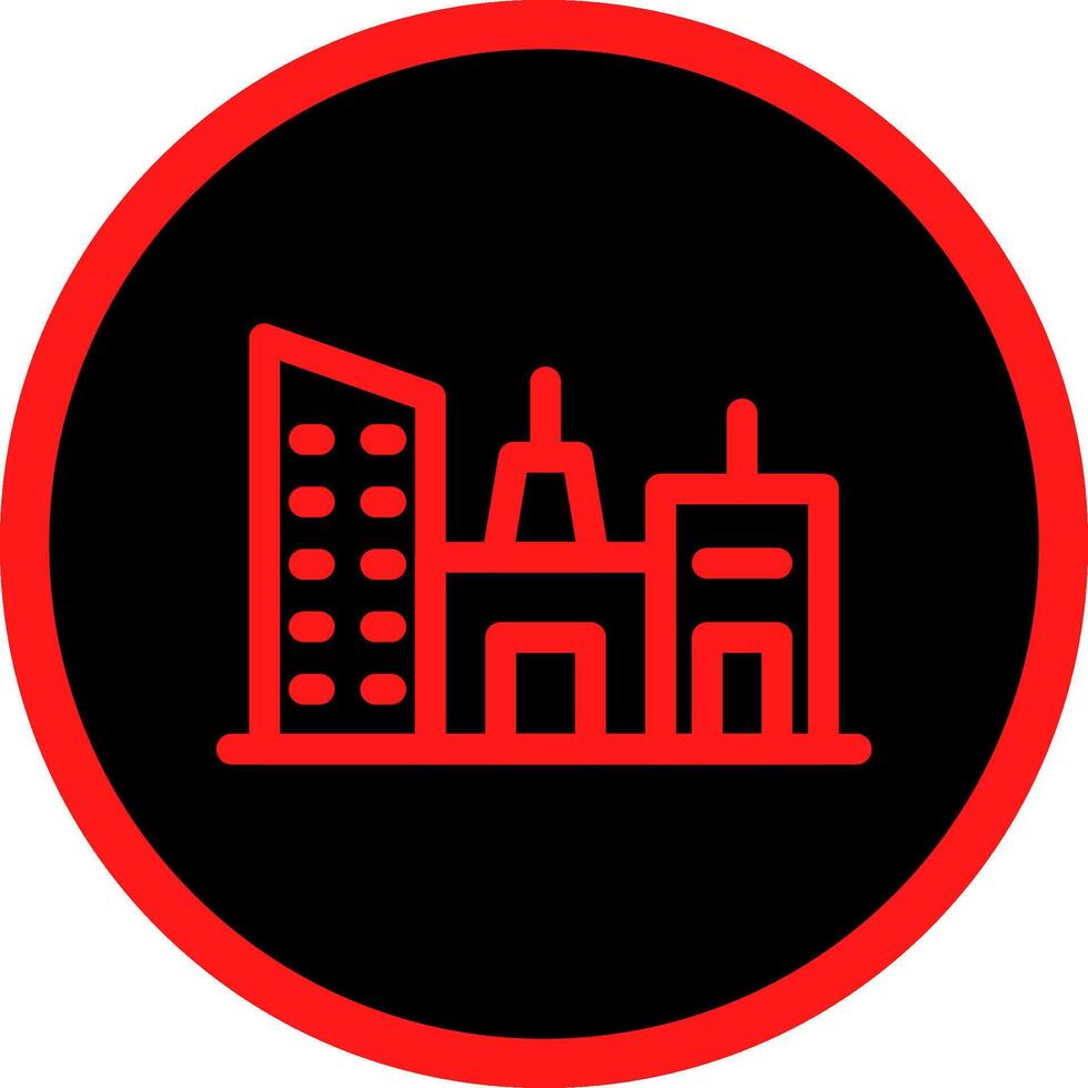 Immobilien Gebäude kreatives Icon-Design vektor