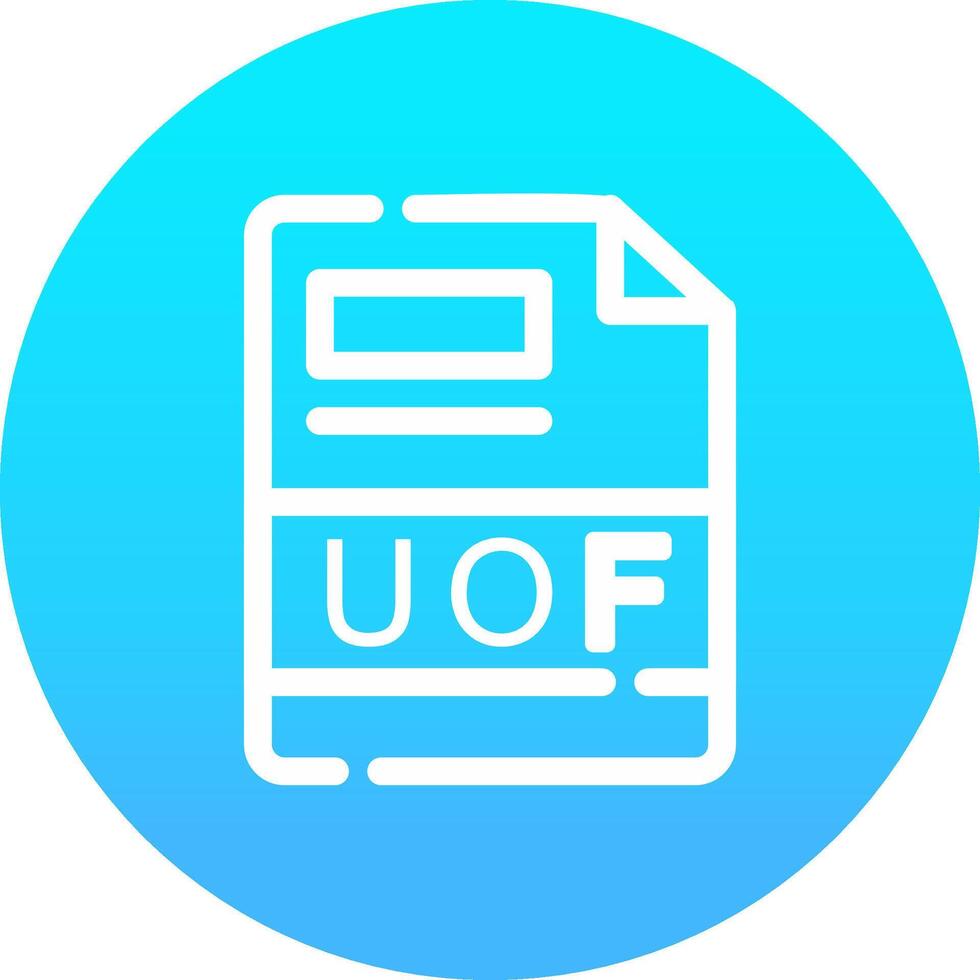 uof kreativ Symbol Design vektor