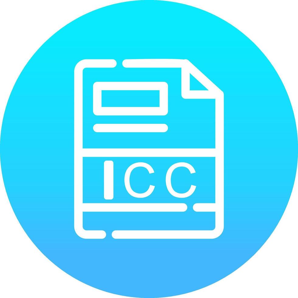 icc kreativ ikon design vektor