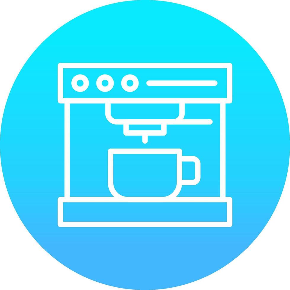 Kaffeemaschine kreatives Icon-Design vektor