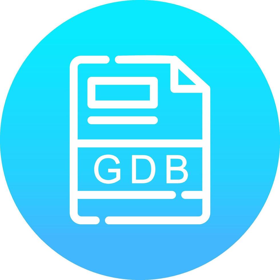 gdb kreativ Symbol Design vektor