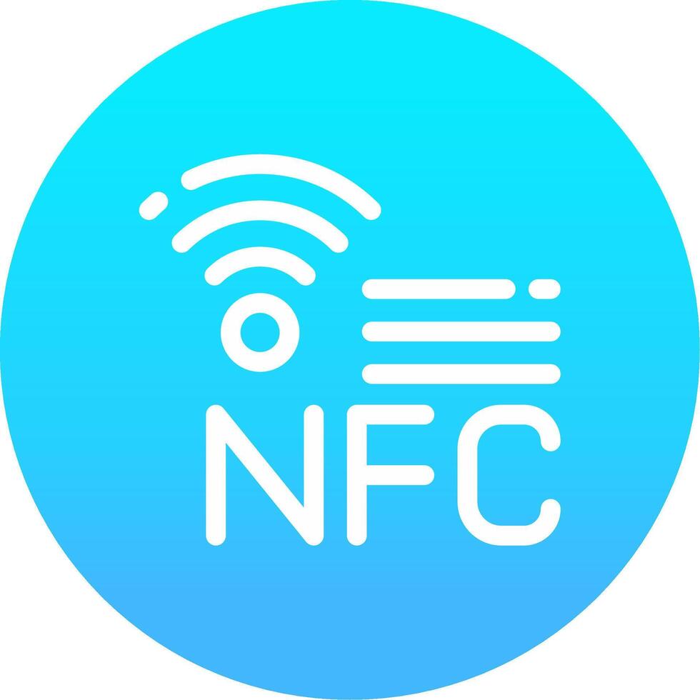 nfc kreativ ikon design vektor