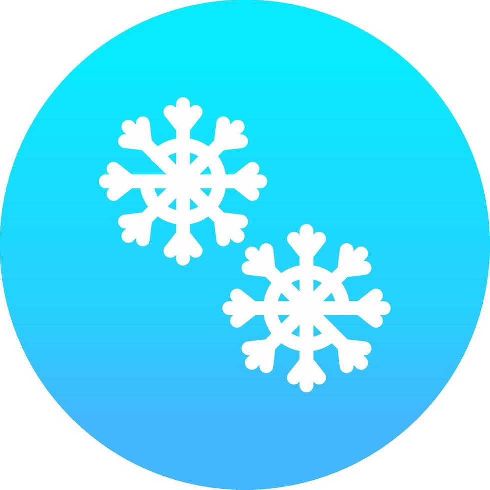 Schneeflocke kreatives Icon-Design vektor