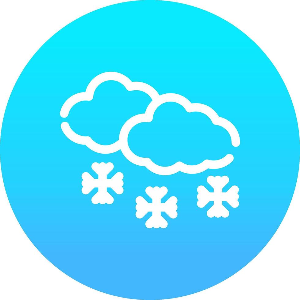 Schnee kreatives Icon-Design vektor