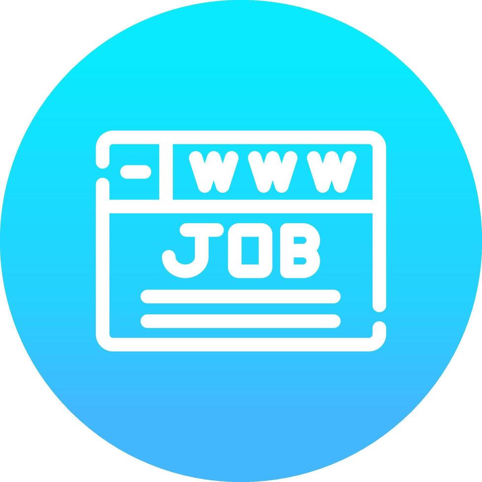 kreatives Icon-Design für die Jobsuche vektor