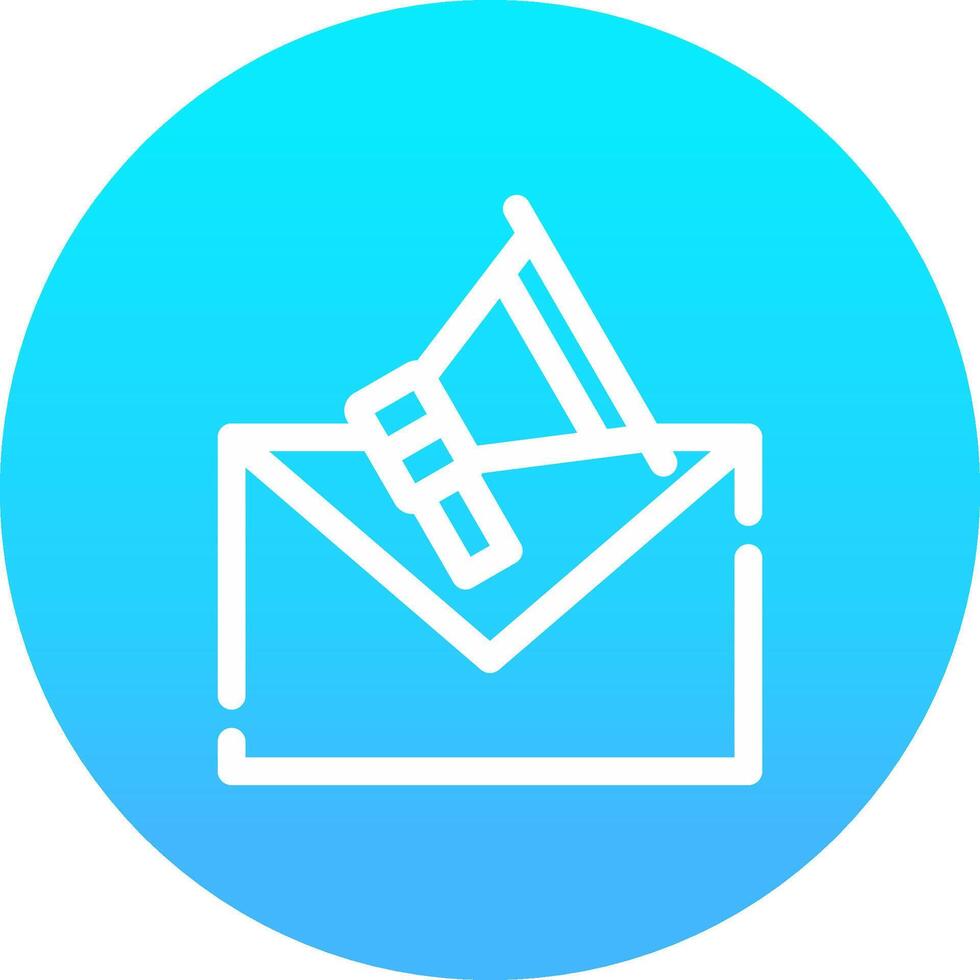 Email Marketing kreativ Symbol Design vektor