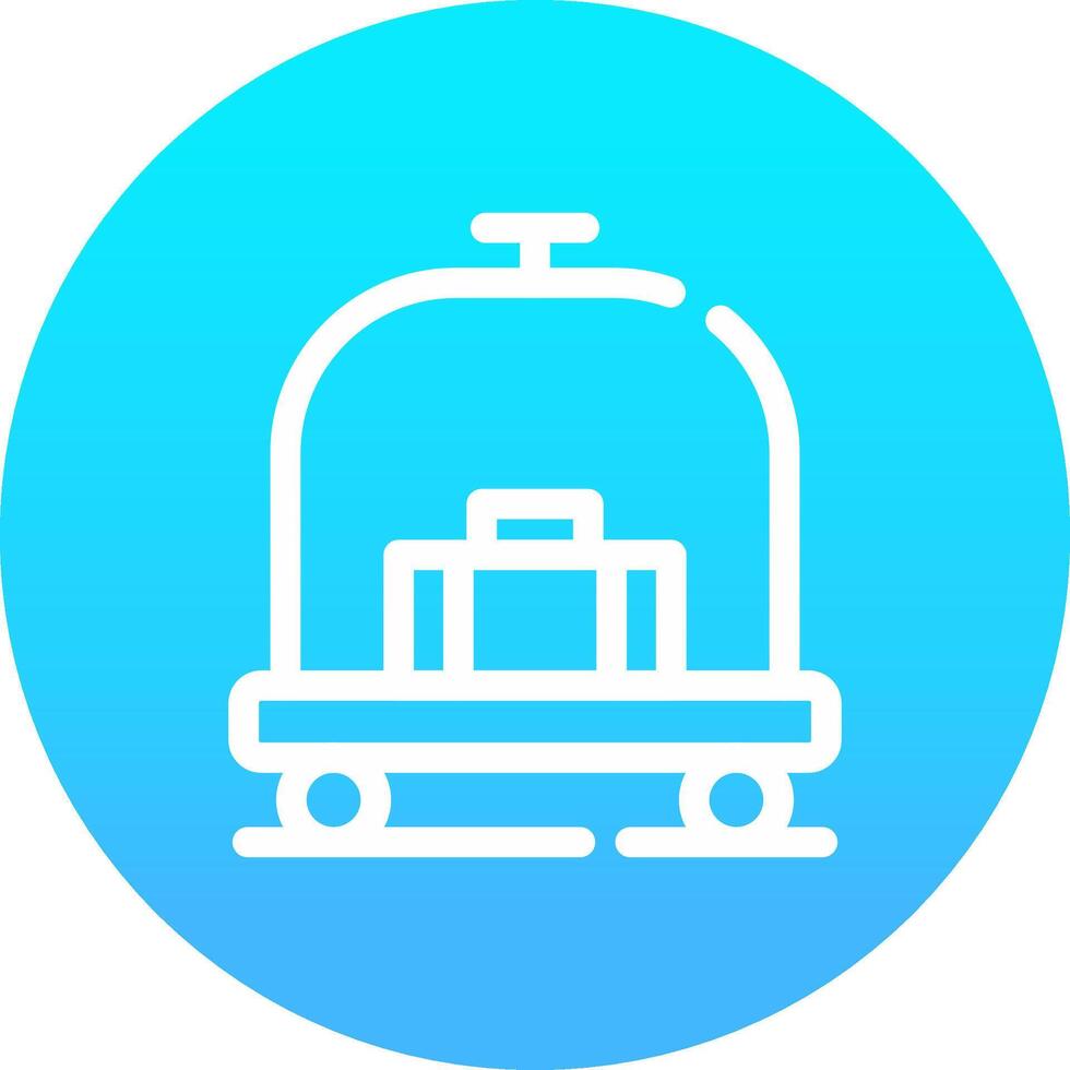 Hotelwagen kreatives Icon-Design vektor