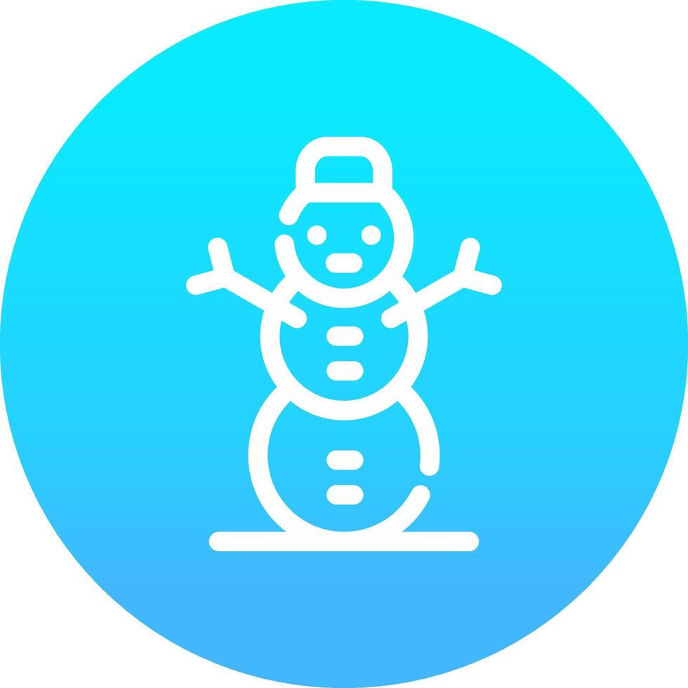 Schneemann kreatives Icon-Design vektor