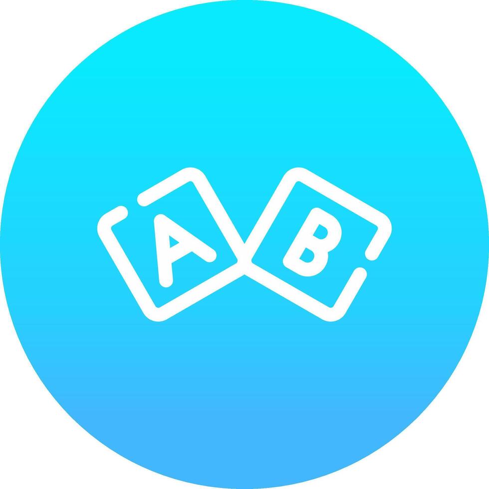 ABC-Block kreatives Icon-Design vektor