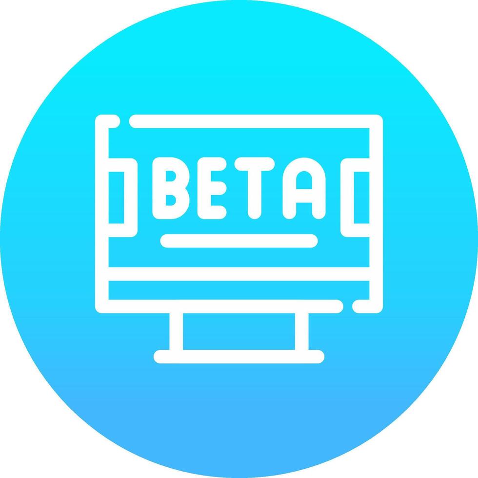 beta kreativ ikon design vektor